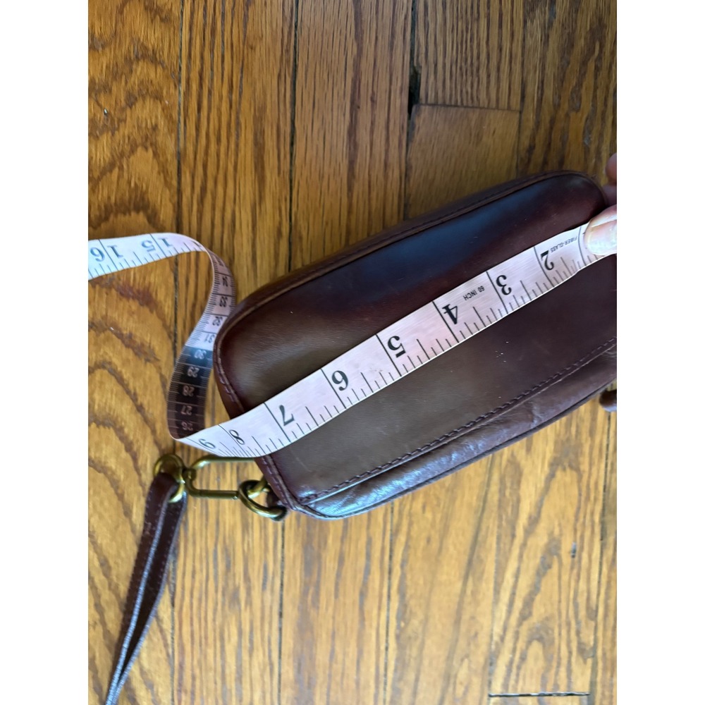 Madewell The Box Leather Carabiner Mini Crossbody Bag Espresso Bean OS - Picture 8 of 10